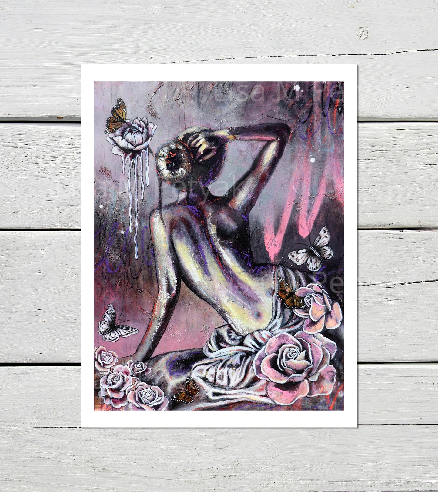 "Nude Female Abstract Figure" Fine Art Print
