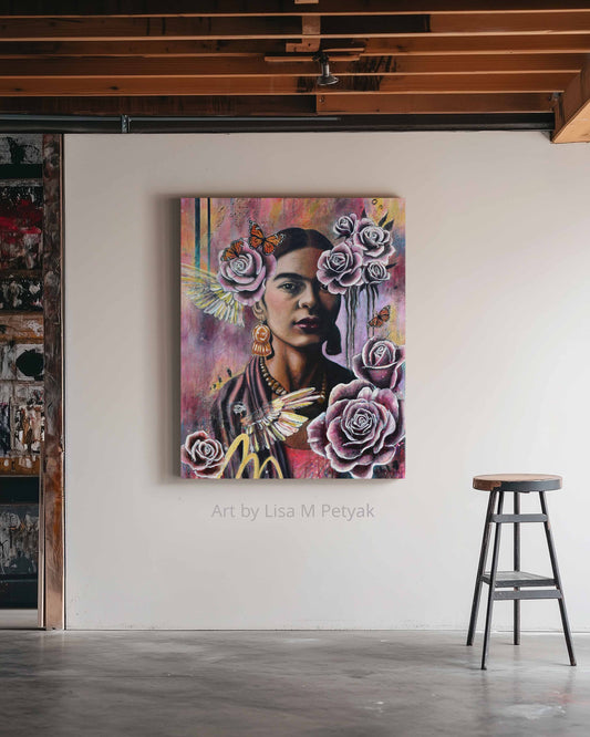 Frida Thinking of Her Parrots