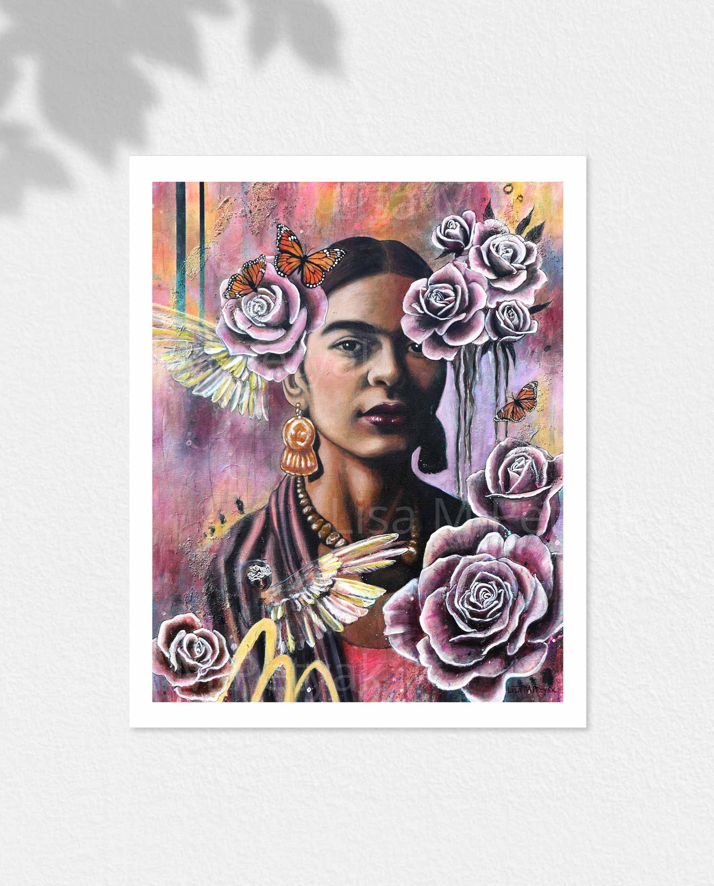 "Frida Thinking of her Parrots" Fine Art Print