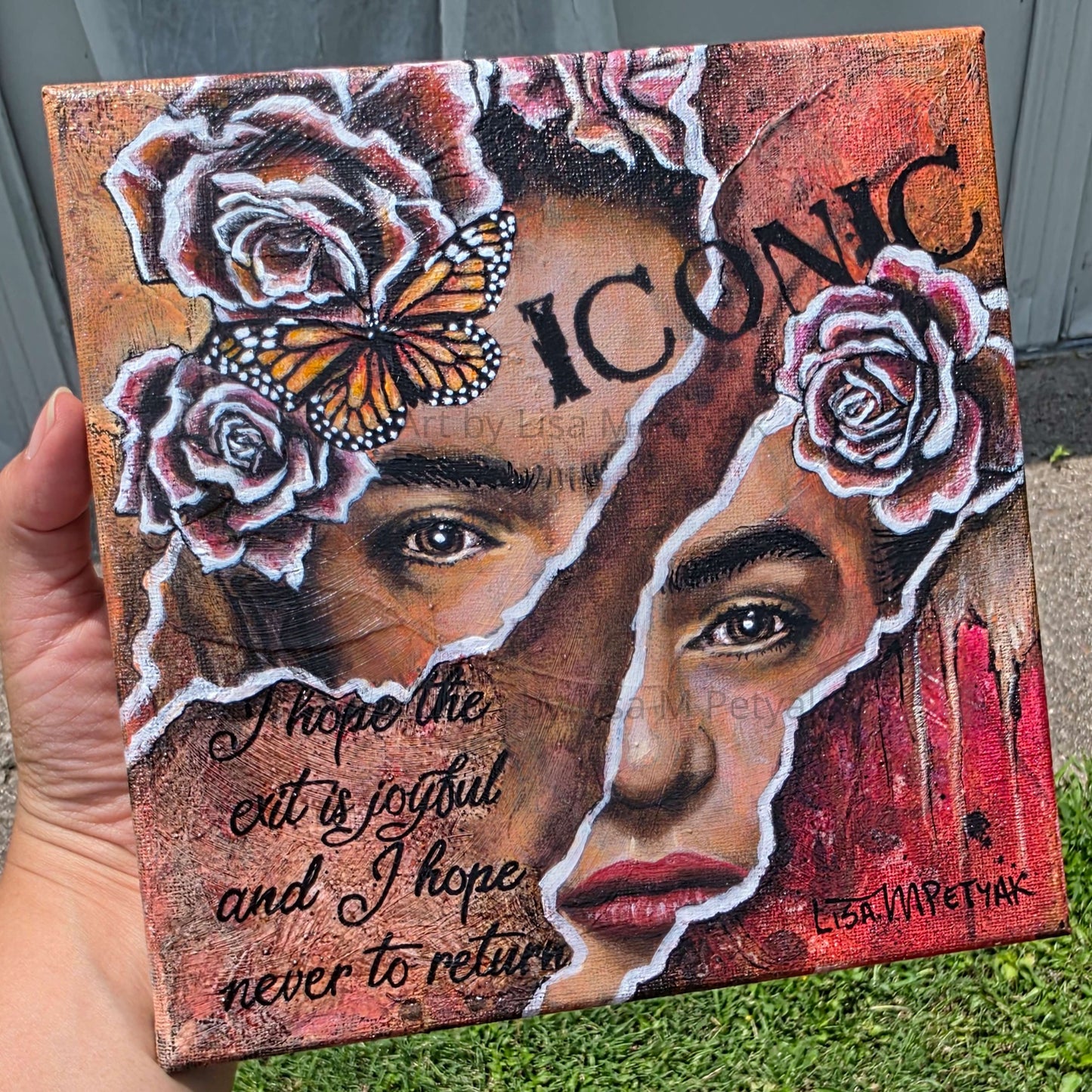 "Iconic Frida Kahlo" Mini by Lisa M Petyak