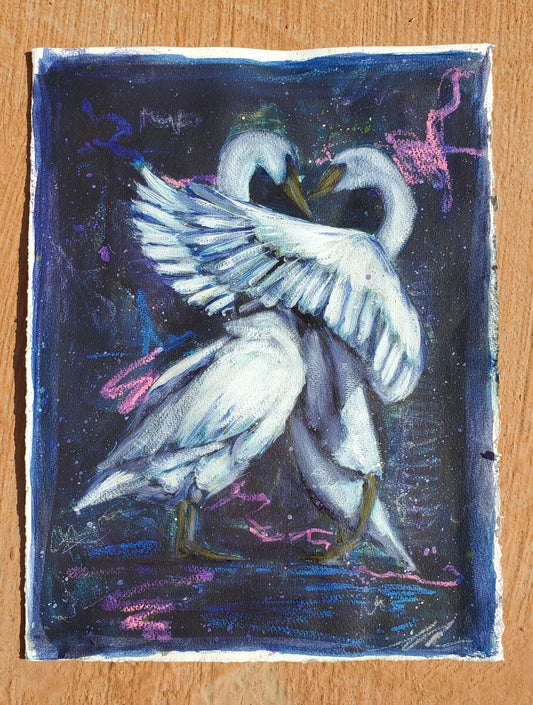 Swans by Lisa M Petyak